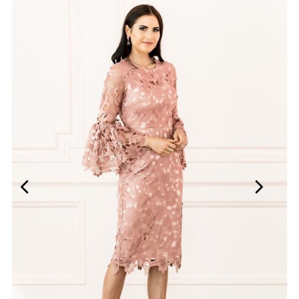 Rachel Parcell Windsor Dress in Mauve Berry